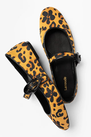 Verona Ballet Flat Leopard Jacquard Ballet Flat Larroude