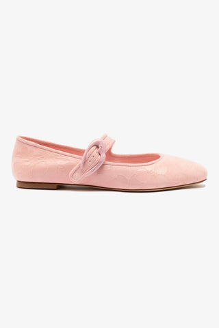 Verona Ballet Flat In Tulip Sakura Printed Suede