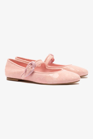 Verona Ballet Flat In Tulip Sakura Printed Suede