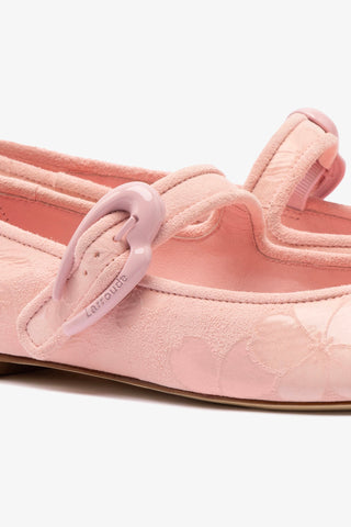 Verona Ballet Flat In Tulip Sakura Printed Suede