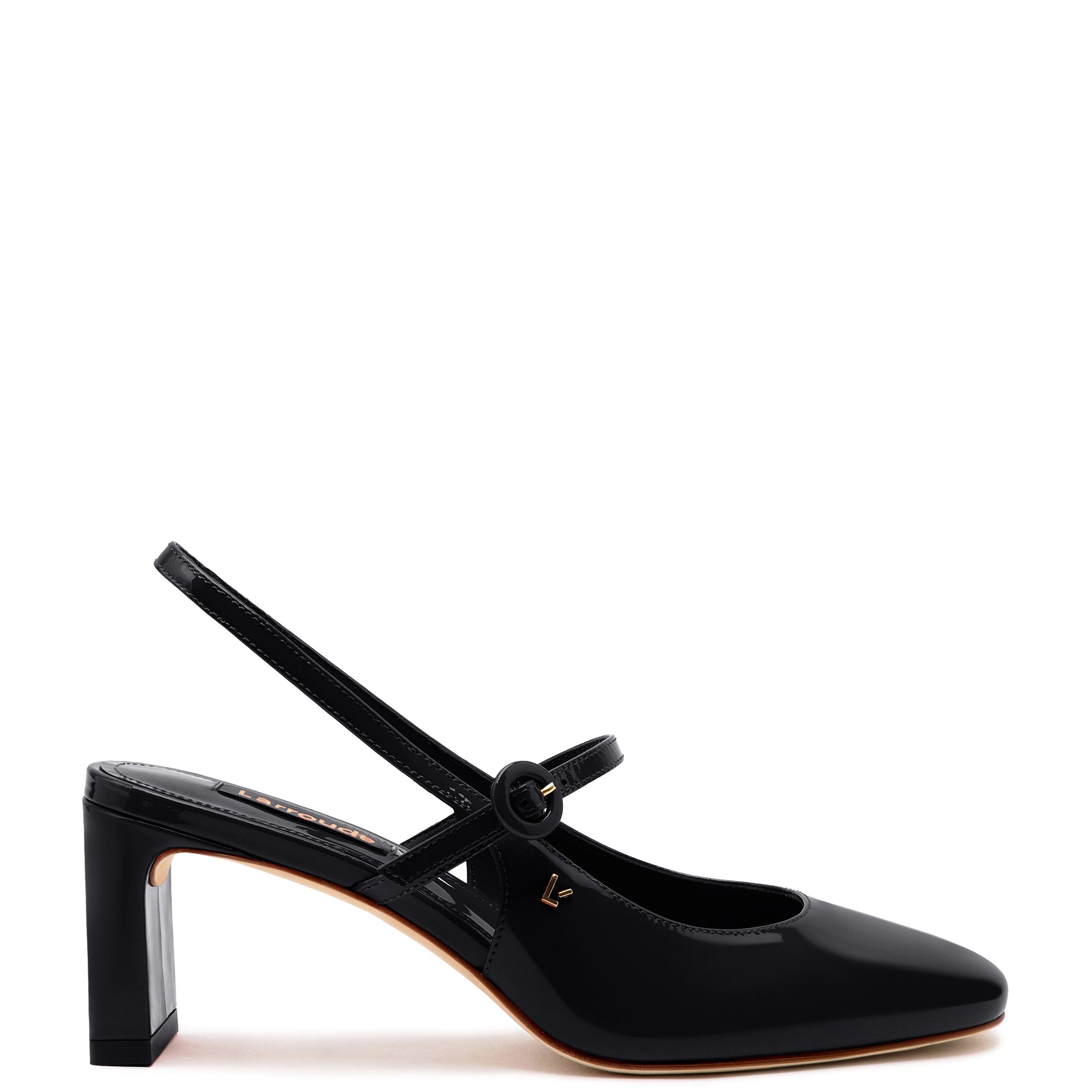 Georgina Pump en charol negro