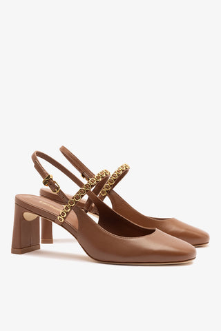 Georgina Milanina Pump In Caramel Leather