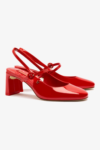 Georgina Pump In Scarlet Patent Leather