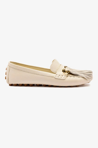 Joy Mocassin In Ivory Leather