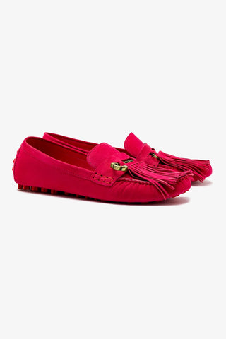 Joy Mocassin In Pink Suede