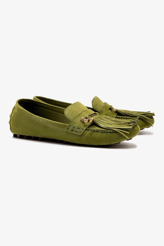 Joy Mocassin In Seaweed Suede