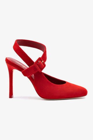 Deena By Larroudé Pump In Red Suede