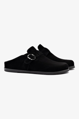 Milan Clog In Black Suede