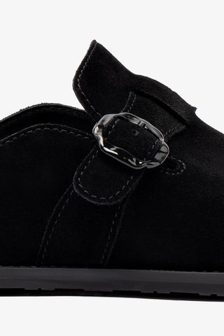 Milan Clog In Black Suede