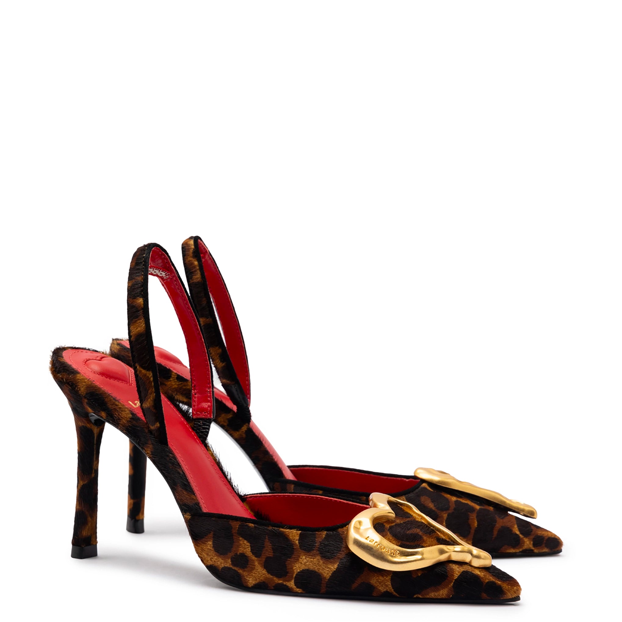 Amore Pump In Leopard Natural Haircalf