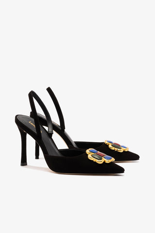 Chrissy Pump In Black Leather