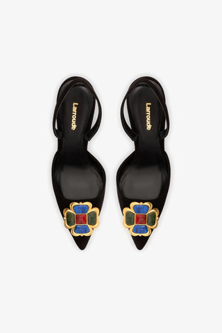 Chrissy Pump In Black Leather