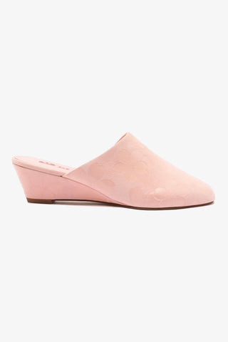 Venice Wedge In Tulip Sakura Printed Suede