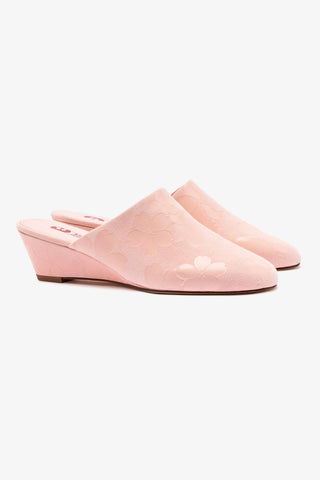 Venice Wedge In Tulip Sakura Printed Suede