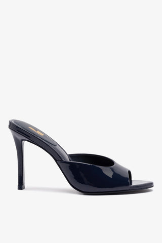 Jasmine Hi Mule In Navy Leather