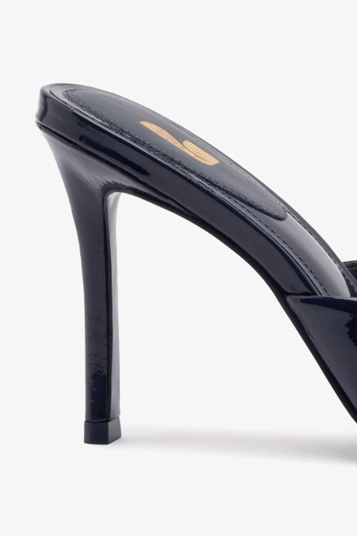 Jasmine Hi Mule In Navy Leather – Larroude Jasmine Hi Mule In Navy Leather – Larroude