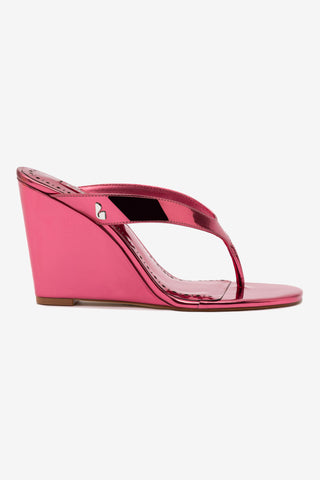 Gaia Wedge Sandal In French Rose Specchio