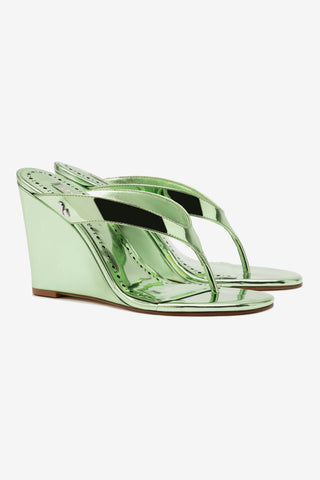 Gaia Wedge Sandal In Light Pear Specchio