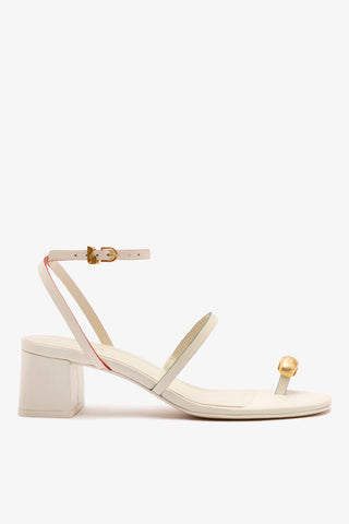 Biarritz Block In Ivory Leather