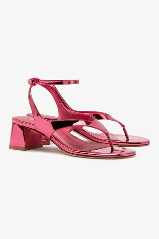 Gaia Block Sandal In French Rose Specchio