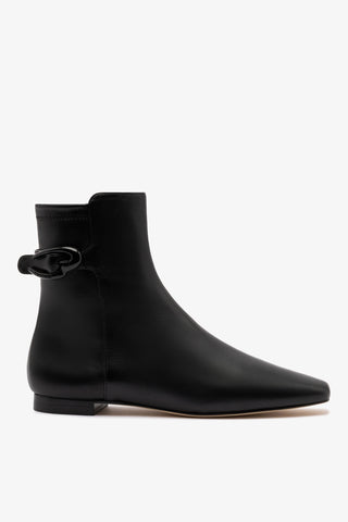 Alexis Verona Flat Boot In Black Leather