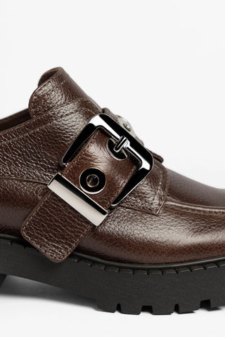 Stewart Lugsole Loafer Brown Leather Loafer Larroudé