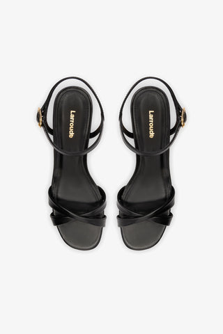 Bianca Low Sandal In Black Leather