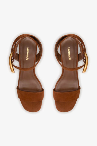 Dolly Verona Low Sandal In Burnt Umber Leather