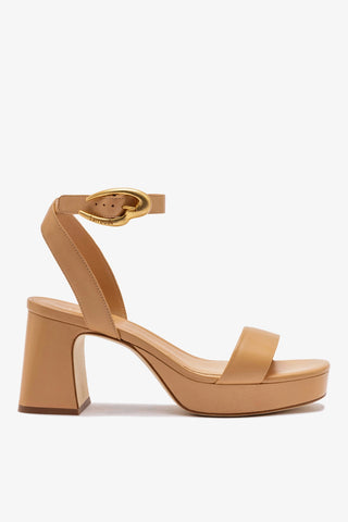 Dolly Verona Low Sandal In Tan Leather