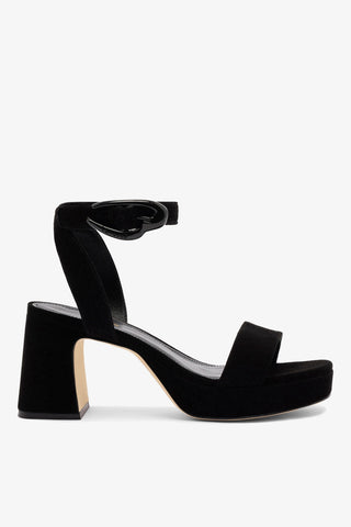 Dolly Verona Low Sandal In Black Suede