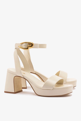 Dolly Verona Low Sandal In Ivory Leather