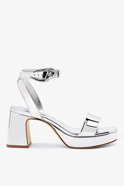 Dolly Verona Low Sandal In Silver Specchio – Larroude
