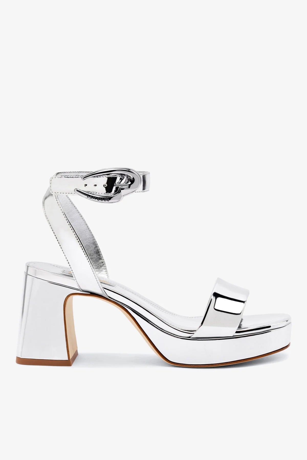 Dali / 『ロルカ』『25:55(2022) & スロウメロウ(2022)』 Dolly Verona Low Sandal In Silver Specchio - Sandals - Larroudé