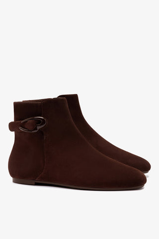 Mini Verona Boot In Brown Suede