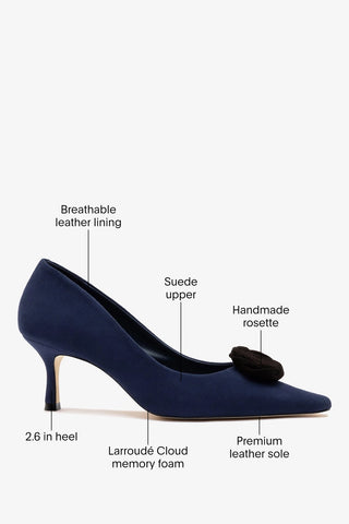 Carine Low Pump Indigo Leather