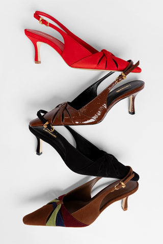 Kirstin Pump Black Suede Pump Larroudé