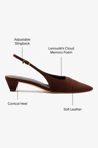 Kaitlan LL Low Pump In Brown Suede
