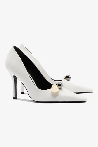 Larroudé x CPPXO Pump In White Leather