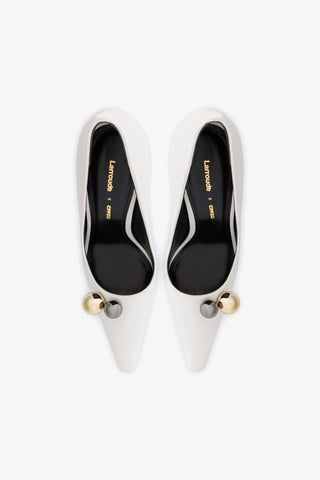Larroudé x CPPXO Pump In White Leather