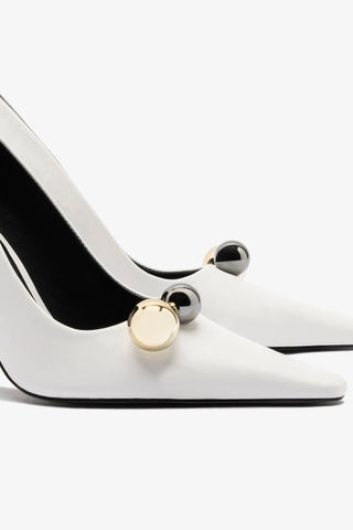 Larroudé x CPPXO Pump In White Leather