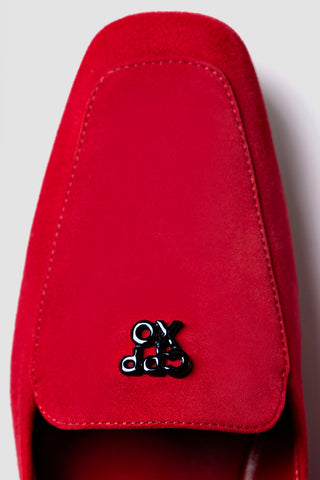 Larroudé x CPPXO Loafer In Scarlet Leather