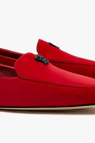 Larroudé x CPPXO Loafer In Scarlet Leather