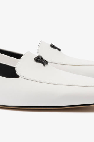 Larroudé x CPPXO Loafer In White Leather