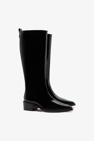 Florencia Boot In Black Box Leather