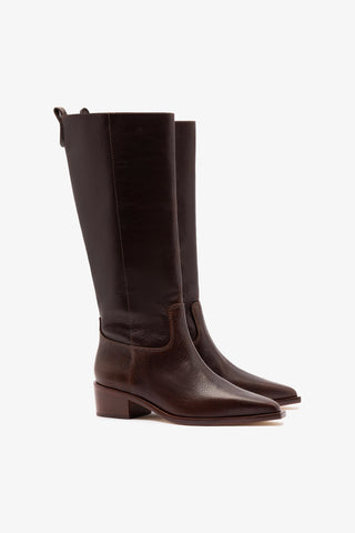 Florencia Boot In Brown Leather