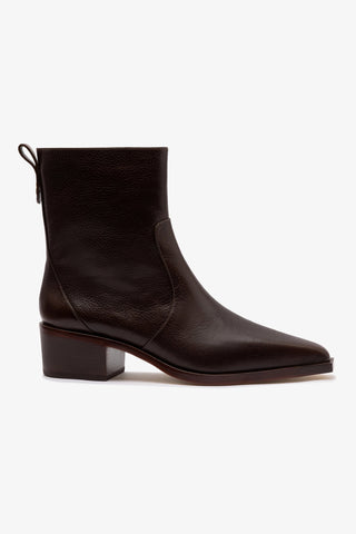 Florencia Low Boot In Brown Leather