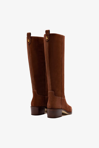 Florencia Boot In Burnt Umber Suede