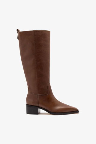 Florencia Boot Burnt Umber Leather Boot Larroudé