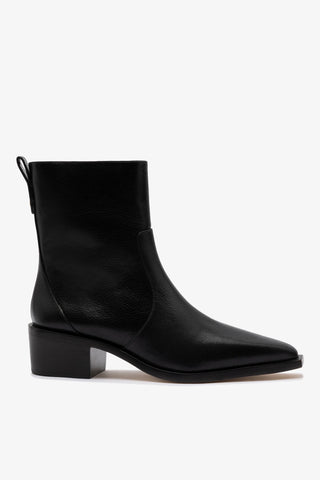 Florencia Low Boot In Black Leather