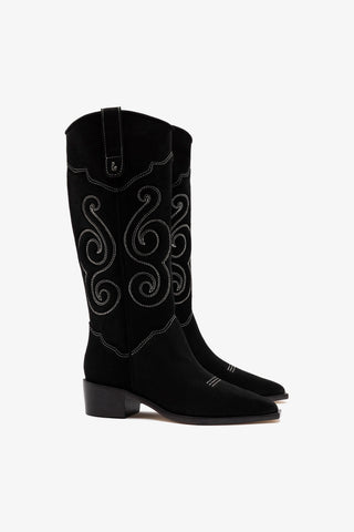Paloma Boot In Black Suede